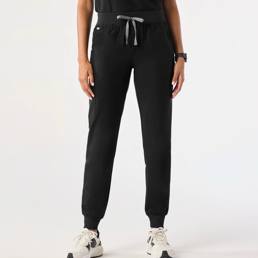 FIGS Zamora Black Jogger Scrub Pants